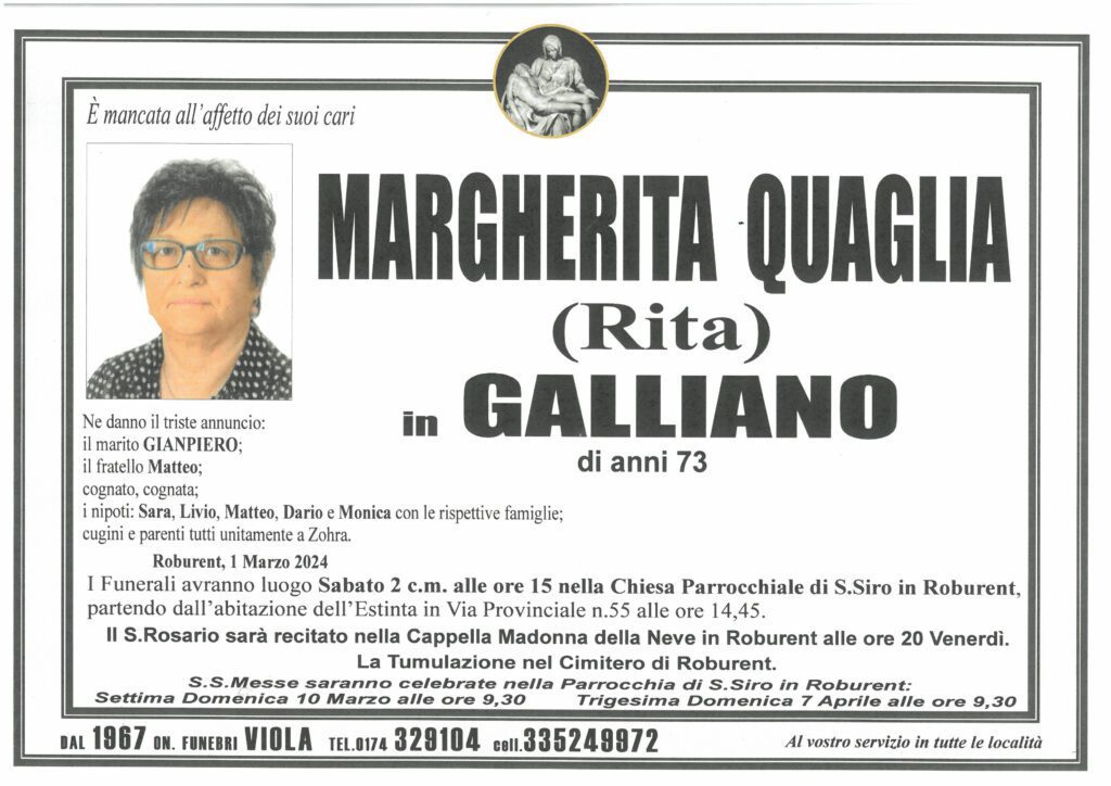 QUAGLIA MARGHERITA